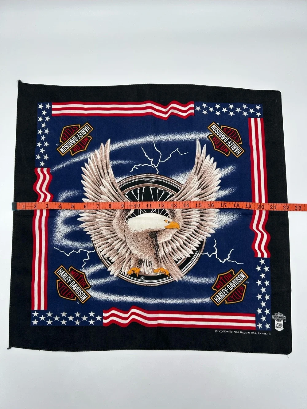 Harley-Davidson Navy, Red, White & Black American Flag Bandana